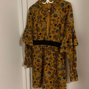 Boohoo dress, wedding guest, garden party